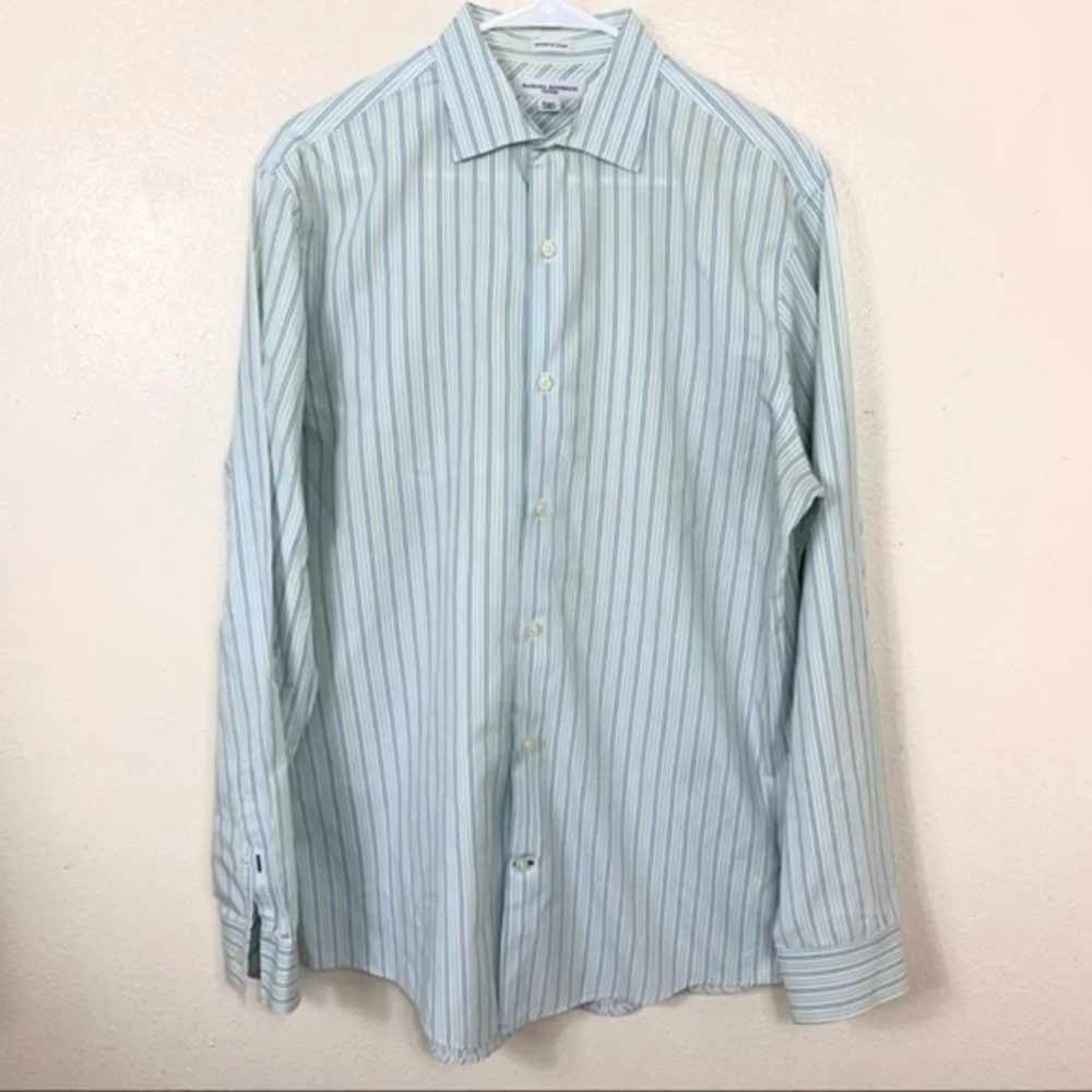 Banana Republic Men’s shirt Striped green sz Large